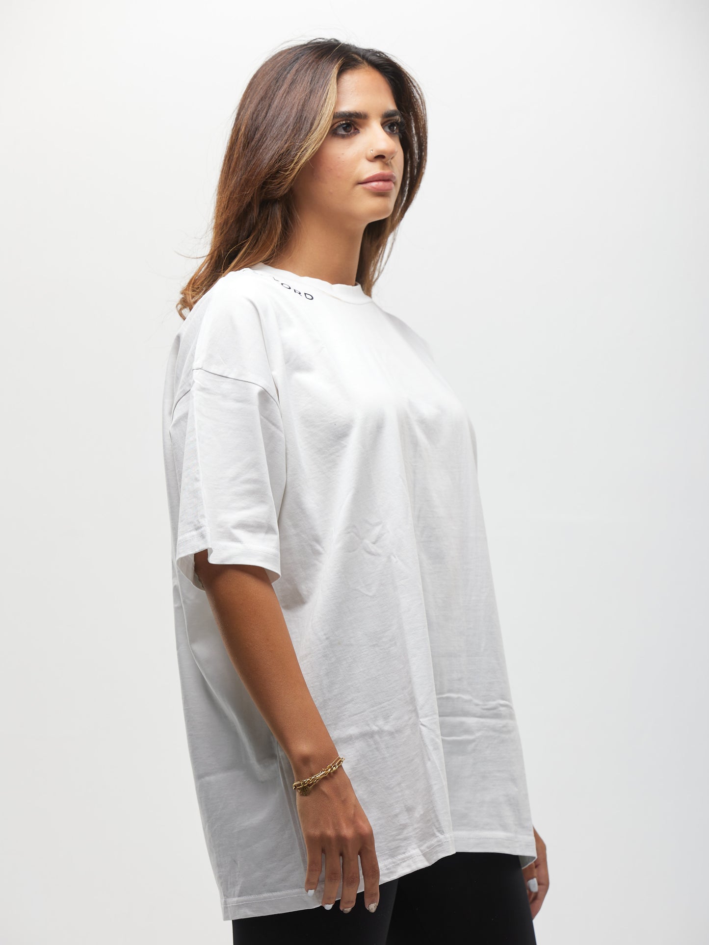 Women Sports T-Shirts - White - Oversized