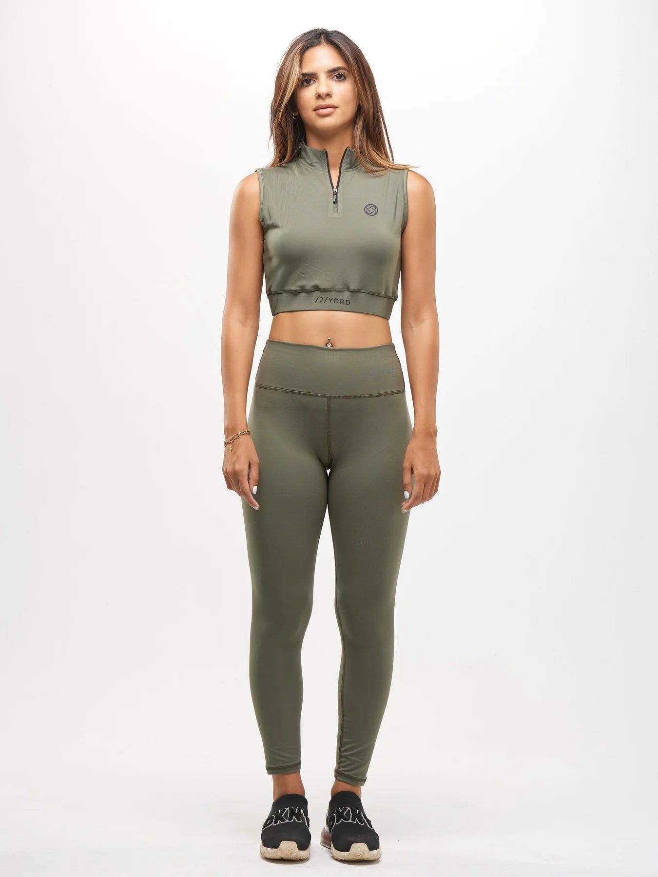 Women Activewear Leggings - Olive Green