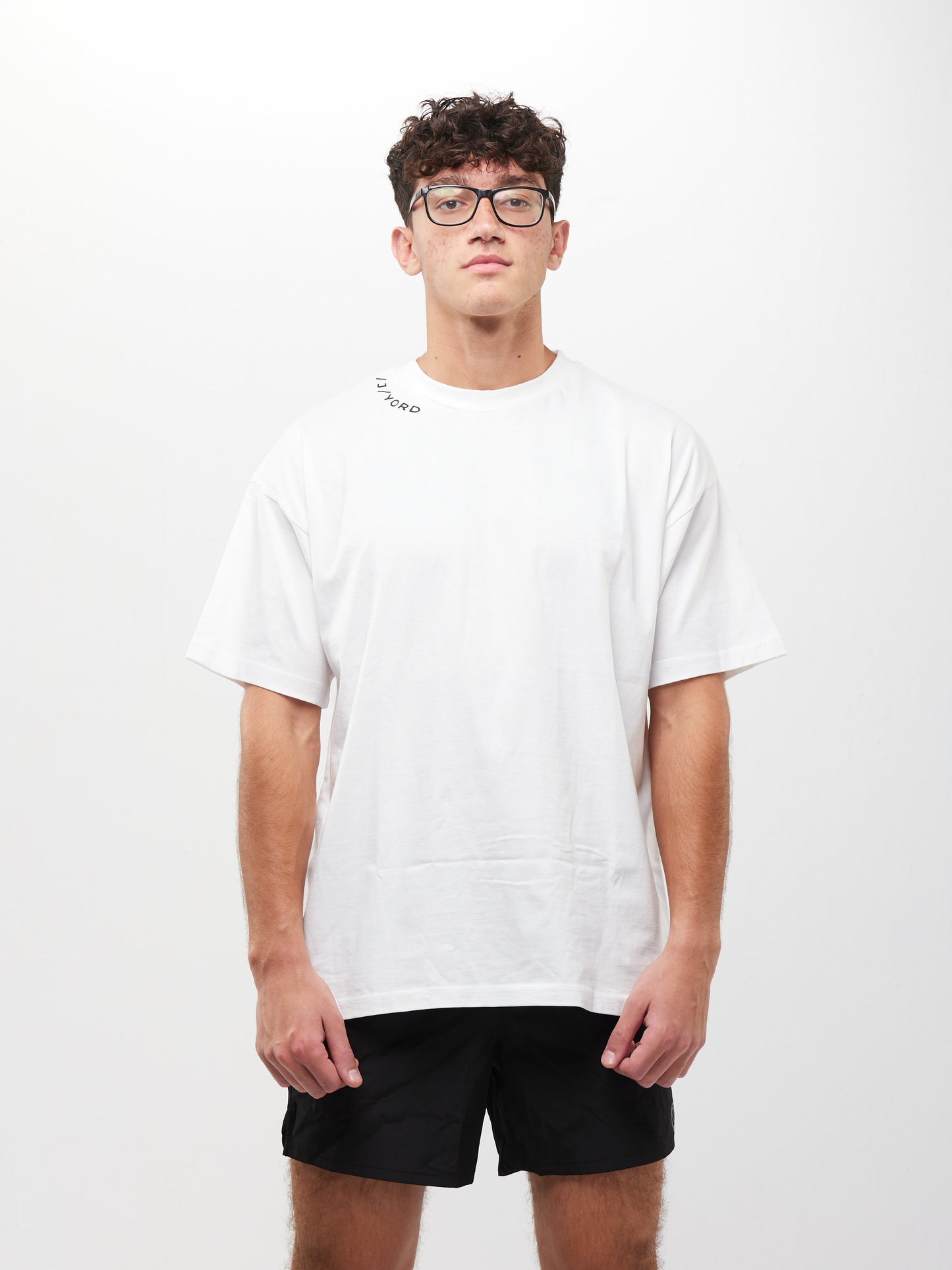 Men Sports T-Shirt - Oversized - White