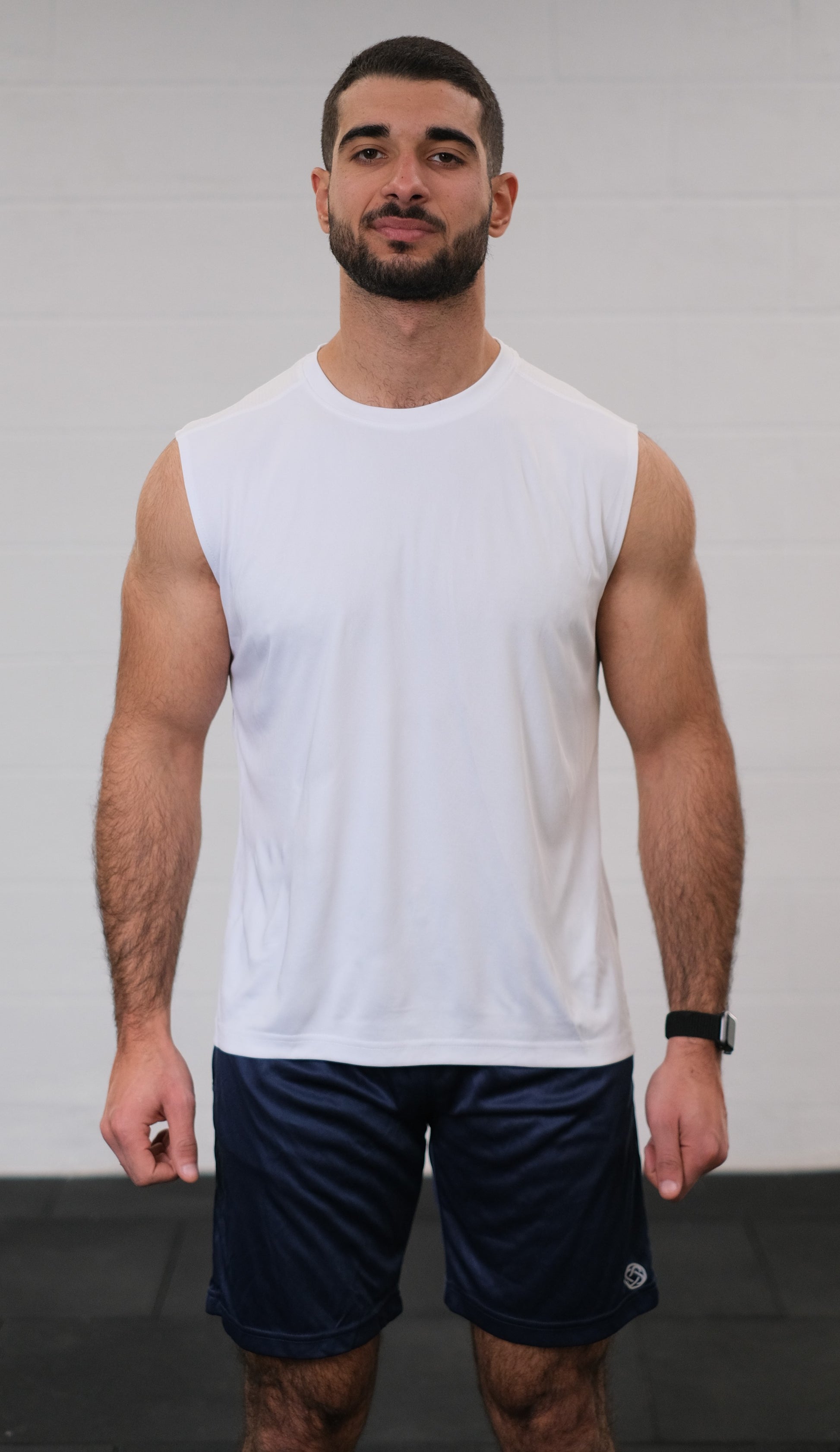 Men Activewear Tank Top - White