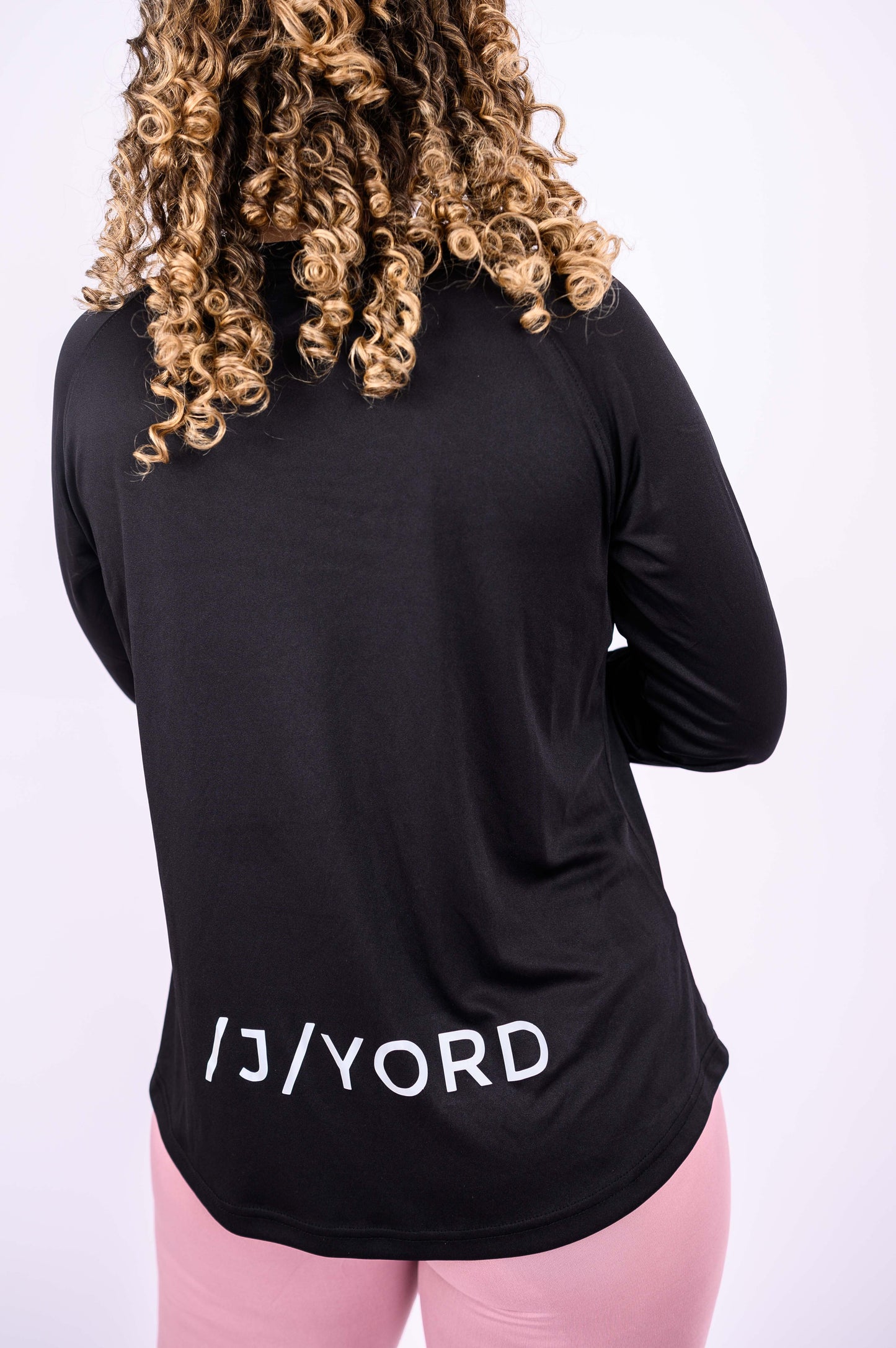 Women Sports Long Sleeve T-shirt - Black